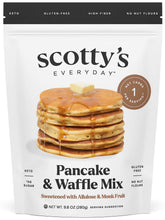 Load image into Gallery viewer, ITEM# 0219 Scotty's Everyday - Keto Pancake and Waffle Mix - 1g Net carbs, 0g Added Sugar, Gluten-Free, High Fiber - No Nut Flours - 9.08oz  (Watch Video)
