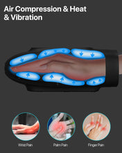 Load image into Gallery viewer, ITEM# 0225   Hand Massager with Heat and Compression, FSA HSA Eligible 6 Level Compression &amp; 6 Mode with Pressure Point for Arthritis and Carpal Tunnel Relief, Finger Wrist Massager (Watch Video)
