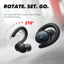 Load image into Gallery viewer, ITEM# 0129   Soundcore Sport X10 True Wireless Bluetooth Sport Earbuds, Rotatable Over-Ear Hooks for Ultimate Comfort and Secure Fit, Deep Bass, IPX7 Waterproof, Sweatproof, Fast Charge, App, Gym, Running (Watch Video)
