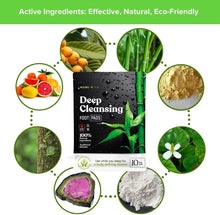 Load image into Gallery viewer, ITEM# 0130   Deep Cleansing Foot Pads for Stress Relief, Better Sleep &amp; Foot Care | Premium Japanese Organic Foot Patches with Ginger Powder | Natural Effective Foot Patch to Boost Energy (Watch Video)
