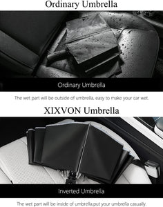 ITEM# 0172   Umbrella Pro | UPF 50+ 99% UV Protection, Reflective Safety Strip, Sturdy Windproof, Travel Portable, Automatic | Reverse Folding Umbrella (Watch Video)