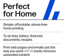 Load image into Gallery viewer, ITEM# 0022   HP DeskJet 4255e Wireless All-in-One Color Inkjet Printer, Scanner, Copier, Best-for-home, 3 month Instant Ink trial included. This printer is only 2.4 ghz capable. AI-enabled (588S6A)
