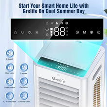 Load image into Gallery viewer, ITEM# 0072  Portable Evaporative Air Cooler, 3-IN-1 Air Cooler with Fan &amp; Humidifier, Oscillation Swamp Cooler with 3 Wind Speeds, 3 Modes, 4 Ice Packs, 12H Timer, Remote, for Bedroom Office Home  (Watch Video)
