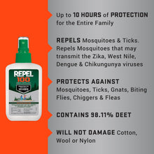 Load image into Gallery viewer, ITEM#  0253   Repel 100 Mosquito &amp; Insect Repellent 4 Oz, 98% DEET (Watch Video)
