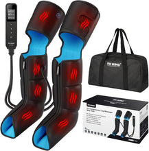 Load image into Gallery viewer, ITEM# 0243   Air Compression Leg Massager with Heat and Compression for Circulation and Pain Relief, Full Leg &amp; Foot Massager for Swelling Edema RLS with Pressure Sensor LCD Display (Watch Video)
