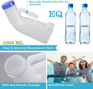 ITEM# 0020   Unisex Urinal for Car, Toilet Urinal for Men and Women, Bedpans Pee Bottle, With a Lid and Funnel, Plastic Can for Car, Old Man, Child and Diabetes for Camping Outdoor Travel (Watch Video)