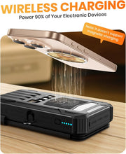 Load image into Gallery viewer, ITEM# 0252   Solar Power Bank 48000mAh Built in 4 Cables, Wireless Portable Charger (Watch Video)
