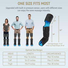 Load image into Gallery viewer, ITEM# 0243   Air Compression Leg Massager with Heat and Compression for Circulation and Pain Relief, Full Leg &amp; Foot Massager for Swelling Edema RLS with Pressure Sensor LCD Display (Watch Video)
