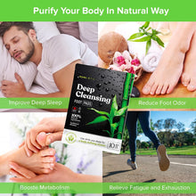 Load image into Gallery viewer, ITEM# 0130   Deep Cleansing Foot Pads for Stress Relief, Better Sleep &amp; Foot Care | Premium Japanese Organic Foot Patches with Ginger Powder | Natural Effective Foot Patch to Boost Energy (Watch Video)
