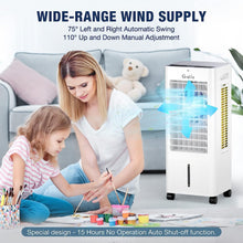 Load image into Gallery viewer, ITEM# 0072  Portable Evaporative Air Cooler, 3-IN-1 Air Cooler with Fan &amp; Humidifier, Oscillation Swamp Cooler with 3 Wind Speeds, 3 Modes, 4 Ice Packs, 12H Timer, Remote, for Bedroom Office Home  (Watch Video)
