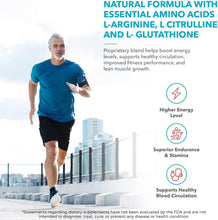 Load image into Gallery viewer, ITEM# 0186   Nitric Oxide Blood Flow-7 - Nitric Oxide Supplement with L Arginine and L Citrulline - Nitric Oxide Booster for Healthy Aging &amp; Heart Health - Nitric Oxide Pills for Men &amp; Women (Watch Video)
