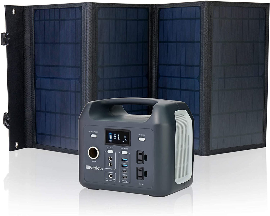 ITEM# 0160   Power Sidekick - 8 lbs Mini Solar Generator - Fume-FREE, Silent & Safe - Lightweight & Portable - Power Phone, Laptop, Medical Device, Radio And More - 40W Folding Solar Panel Included (Watch Video)
