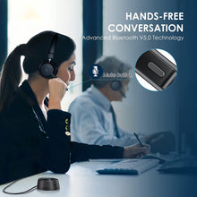 Load image into Gallery viewer, ITEM# 0132   Mopchnic Bluetooth Headset, Wireless Headset with Upgraded Microphone AI Noise Canceling, On Ear Bluetooth Headset with USB Dongle for Office Call Center Skype Zoom Meeting Online Class Trucker (Watch Video)
