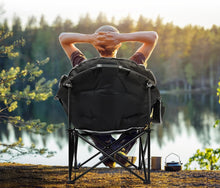 Load image into Gallery viewer, ITEM# 0222   Heated Camping Chair, Padded Camp Chair Round Moon Saucer Folding Lawn Chair Outdoor Chair, Patio Lounge Chairs Portable Folding Camping Chairs Heated Chair
