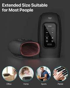 ITEM# 0225   Hand Massager with Heat and Compression, FSA HSA Eligible 6 Level Compression & 6 Mode with Pressure Point for Arthritis and Carpal Tunnel Relief, Finger Wrist Massager (Watch Video)