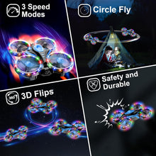 Load image into Gallery viewer, ITEM# 0204   Drones - Toys for Boys And Girls Dual Mode for Land and Fly Match LED Flash Lights wheels with 12 Scene Modes (Watch Video)
