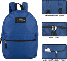 Load image into Gallery viewer, Item# 0179   Trail maker Classic 17 Inch Backpack with Adjustable Padded Shoulder Straps (Watch Video)
