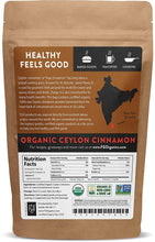 Load image into Gallery viewer, ITEM# 0143   Organic Ceylon Cinnamon Powder | Perfect for Baking, Cooking &amp; Smoothies | 100% Raw from Sri Lanka | 8oz/226g Resealable Kraft Bag (Watch Video)
