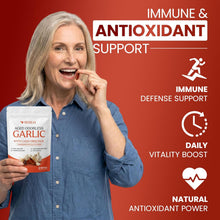 Load image into Gallery viewer, ITEM#   0241   Resilia Garlic Extract Softgels – Odorless Aged Garlic Extract Supplement with CoQ10 Ubiquinol – 20-Month Matured, Standardized for S-Allyl Cysteine - Heart Health &amp; Immune Support
