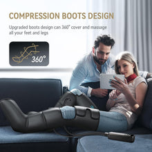 Load image into Gallery viewer, ITEM# 0243   Air Compression Leg Massager with Heat and Compression for Circulation and Pain Relief, Full Leg &amp; Foot Massager for Swelling Edema RLS with Pressure Sensor LCD Display (Watch Video)
