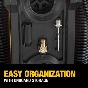 ITEM# 0177   DEWALT 20V MAX Tire Inflator, Compact and Portable, Automatic Shut Off, LED Light, Bare Tool Only (DCC020IB) Battery & Charger Not Included (Watch Video)