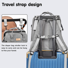 Load image into Gallery viewer, ITEM# 0001   Diaper Bag Backpack, Multifunction Large Capacity Baby Diaper Bags with Changing Station Baby Bag for Boy Girl Travel Back Pack with USB Charger for Moms And Dads (Watch Video)
