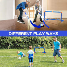 Load image into Gallery viewer, ITEM# 0202   Kids Toys Hover Hockey Soccer Ball Set with 3 Goals, Rechargeable Floating Air Soccer Ball with Led Light and Foam Bumper, Indoor Outdoor Sport Games  (Watch Video)
