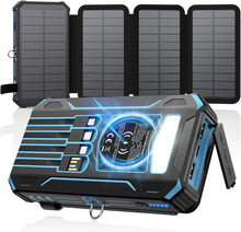 Load image into Gallery viewer, ITEM# 0252   Solar Power Bank 48000mAh Built in 4 Cables, Wireless Portable Charger (Watch Video)
