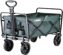 Load image into Gallery viewer, ITEM# 0221   Collapsible Folding Wagon, Heavy Duty 220Lbs Capacity, Foldable Utility Cart for Outdoor Camping, Grocery, Sports, Beach - All Terrain(Watch Video)
