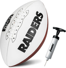 Load image into Gallery viewer, ITEM# 0215   Sports NFL Autograph Football - Official ADULT Size White Panel Souvenir Football for Autographs + Signatures - NFL Team Fan Shop Memorabilia Football for Display (Watch Video)
