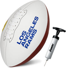 Load image into Gallery viewer, ITEM# 0215   Sports NFL Autograph Football - Official ADULT Size White Panel Souvenir Football for Autographs + Signatures - NFL Team Fan Shop Memorabilia Football for Display (Watch Video)

