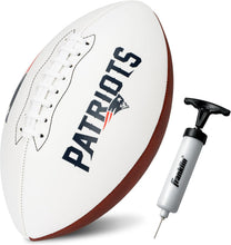 Load image into Gallery viewer, ITEM# 0215   Sports NFL Autograph Football - Official ADULT Size White Panel Souvenir Football for Autographs + Signatures - NFL Team Fan Shop Memorabilia Football for Display (Watch Video)
