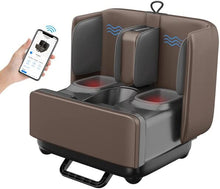 Load image into Gallery viewer, ITEM# 0112   2 in 1 Foot Massager Machine &amp; Ottoman Foot Rest, Shiatsu Foot and Calf Massager with Heat, Kneading, Vibration, Compression Massagers for Feet, Ankle, Calf, Leg, Tired Muscles &amp; Plantar Fasciitis (Watch Video)

