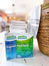 Load image into Gallery viewer, ITEM# 0110   Earth Breeze Laundry Detergent Sheets - Fresh Scent and Fragrance Free, Liquidless Technology… (Watch Video)
