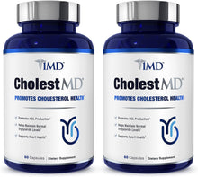 Load image into Gallery viewer, ITEM# 0087   1MD Nutrition CholestMD - Support Healthy HDL &amp; LDL Cholesterol Levels, Boost Heart Health | with Olive Leaf Extract, Bergavit, Niacin, Garlic (Watch Video)
