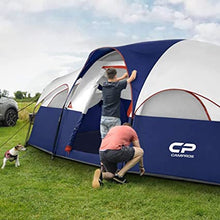 Load image into Gallery viewer, ITEM# 0056   Tent-8-Person-Camping-Tents, Waterproof Windproof Family Tent, 5 Large Mesh Windows, Double Layer, Divided Curtain for Separated Room, Portable with Carry Bag (Watch Video)
