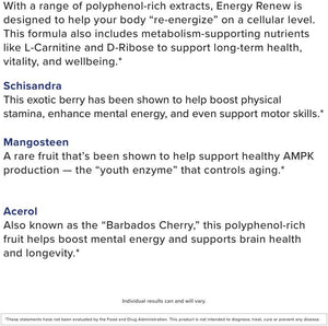 ITEM# 0084    Energy Renew Muscle Recovery and Cardiovascular Health Support Supplement, 30 Servings (Watch Video)
