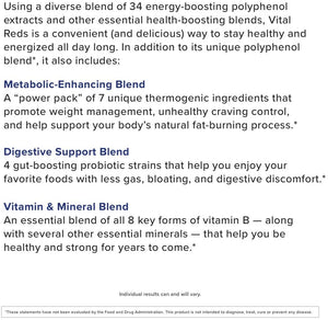 ITEM# 0079   Vital Reds® Concentrated Polyphenol Blend, 30 Servings (Watch Video)