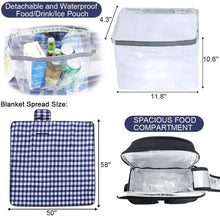 Load image into Gallery viewer, ITEM# 0026   Picnic Backpack for 4 Person with Blanket Picnic Basket Set for 2 with Insulated Cooler Wine Pouch for Family Couples (Watch Video)
