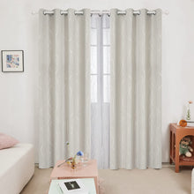Load image into Gallery viewer, ITEM# 0067   Blackout Curtains and Drapes for any room Set of 2 - Room Darkening Curtains with Wave Dots Line Print (Watch Video)
