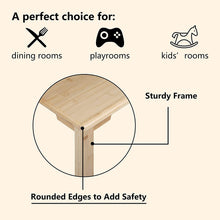 Load image into Gallery viewer, ITEM# 0070   3-Piece Dining Set Bamboo of Square Dining Table and Chairs for 2-Person, Kitchen Table Set with 2 Chairs for Dining Room Small Spaces, Natural
