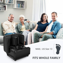 Load image into Gallery viewer, ITEM# 0112   2 in 1 Foot Massager Machine &amp; Ottoman Foot Rest, Shiatsu Foot and Calf Massager with Heat, Kneading, Vibration, Compression Massagers for Feet, Ankle, Calf, Leg, Tired Muscles &amp; Plantar Fasciitis (Watch Video)
