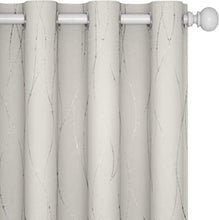 Load image into Gallery viewer, ITEM# 0067   Blackout Curtains and Drapes for any room Set of 2 - Room Darkening Curtains with Wave Dots Line Print (Watch Video)
