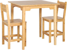 Load image into Gallery viewer, ITEM# 0070   3-Piece Dining Set Bamboo of Square Dining Table and Chairs for 2-Person, Kitchen Table Set with 2 Chairs for Dining Room Small Spaces, Natural
