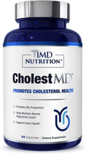 Load image into Gallery viewer, ITEM# 0087   1MD Nutrition CholestMD - Support Healthy HDL &amp; LDL Cholesterol Levels, Boost Heart Health | with Olive Leaf Extract, Bergavit, Niacin, Garlic (Watch Video)
